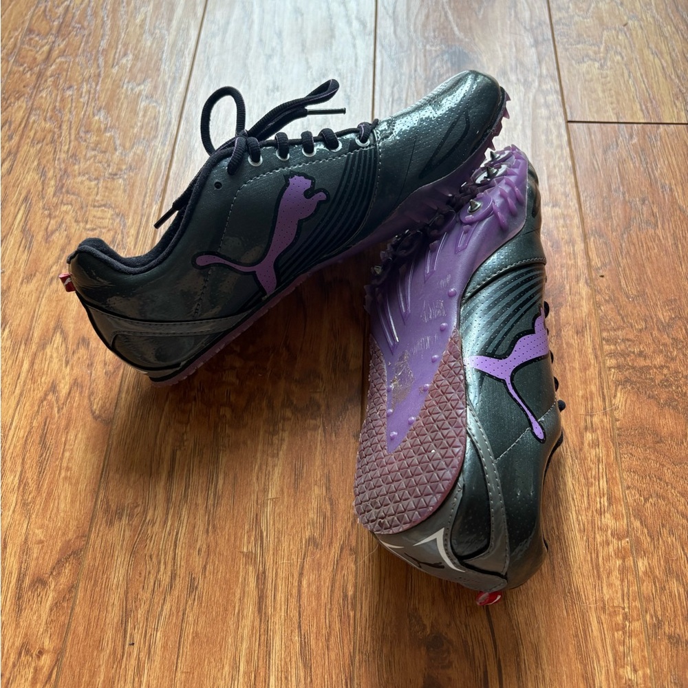 PUMA TFX Sprint Complete Running Cleats PURPLE Athletic Shoes Womens